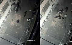 哥倫比亞夫妻打架撞破圍牆4樓墮下身亡 CCTV拍途人險遭壓中一刻