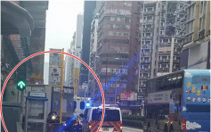 货车铲上旺角行人路 撞毁联合广场鞋铺司机轻伤