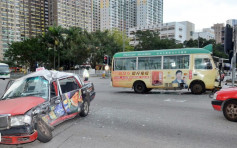 【交通黑点】连续两日发生车祸 沙田大涌桥路小巴的士相撞9伤