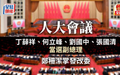 兩會︱丁薛祥、何立峰、張國清及劉國中當選國務院副總理