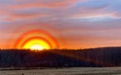 加拿大絕美奇景「箭靶夕陽」 考起氣象專家