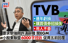 TVB小股東詳列管理層七大過失直斥不務正業 要求周五前回應