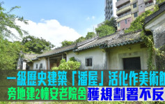 城市規劃｜一級歷史建築「潘屋」活化作美術館 旁地建2幢安老院舍 獲規劃署不反對