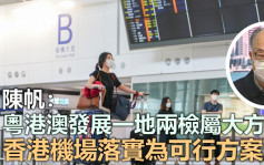 陳帆：粵港澳一地兩檢屬大方向 正探討香港機場落實