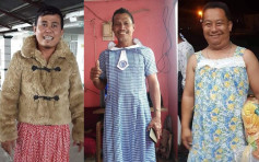 菲律賓火山爆發災民苦中作樂 賑災衣物搞笑穿搭