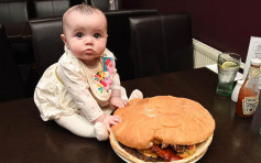 英餐廳推1萬卡路里巨型漢堡包　重如初生嬰兒