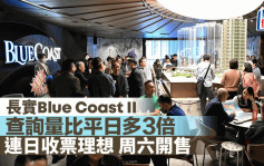 长实Blue Coast II查询量比平日多3倍 连日收票理想 周六开售