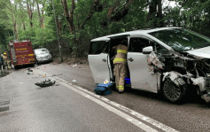 粉錦公路消防車返局途中與兩車相撞  至少2人受傷