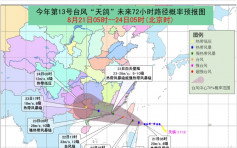 「天鸽」料周三登陆广东沿海 内地发台风蓝色预警