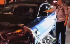 女司機酒駕撞二輪電動車欲逃離 拖行傷者被交警截停