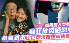 鄭丹瑞大女待嫁瘋狂放閃晒恩愛    鄭瑤舉動親密不及巨型求婚鑽戒吸睛