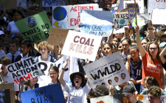 澳洲中小学生集体罢课示威 促政府对抗气候变迁