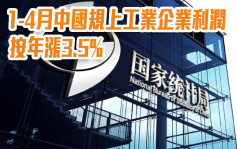 国统局｜1-4月中国规上工业企业利润按年涨3.5%
