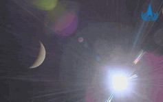 嫦娥六号︱首幅月球轨道日月合影揭幕  由搭载的巴基斯坦立方星拍摄