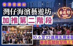 香港夜繽紛｜灣仔海濱藝遊坊加推第二階段 本月6日至23日逢周五及周末舉行