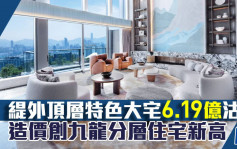 緹外頂層特色大宅6.19億沽 造價創九龍分層住宅新高