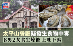 山頂地標「太平山餐廳」疑發生食物中毒 10人食生蠔後上吐下瀉
