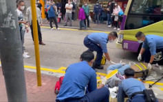香港仔中年婦過路捱小巴撞 送院治理