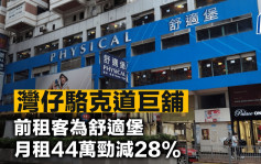 湾仔骆克道巨铺 前租客为舒适堡 月租44万劲减28%