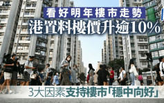 港置料明年樓價升逾10% 3大因素支持樓市「穩中向好」