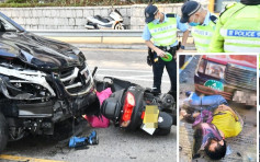 水泉澳邨七人車撞電單車 鐵騎士被撞飛重傷昏迷 
