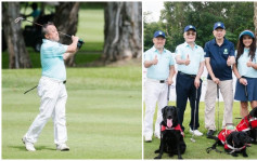 曾志偉百忙中參加慈善高爾夫球賽  幫助本地導盲犬兼可打波輕鬆吓