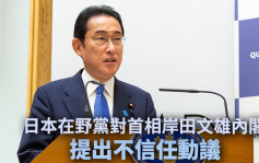 日本在野黨向岸田文雄內閣提不信任動議 不滿無應對物價問題 
