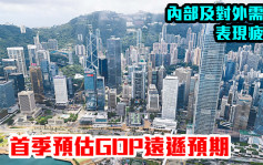 香港第一季度预估GDP按年跌4% 远逊预期