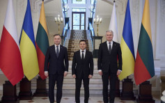 烏克蘭與立陶宛及波蘭領導人會面 呼籲西方加大對俄制裁