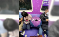 車廂擠滿人「紫鳥」霸位 乘客嬲爆：「可以讓位嗎？」