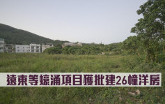 屋宇署批则｜远东等蚝涌项目获批建26幢洋房