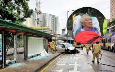 私家车九龙湾铲上巴士站致1死6伤 死者为半退休教车师傅