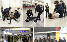 40名机场特警　凌晨于离境大堂进行反恐演习
