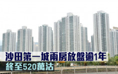 二手市況｜沙田第一城兩房放盤逾1年 終至520萬沽