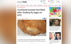 新西蘭情侶買KFC炸雞驚現不明白色粒粒 上網一查竟係烏蠅卵