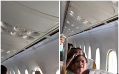 印度航空客機遇氣流甩窗框 乘客嚇到喊