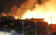 日石川強震輪島朝市大火  徹夜燃燒毀逾百棟商店住宅