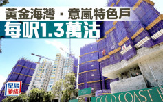 新盤持續錄成交 黃金海灣．意嵐特色戶每呎1.3萬沽