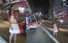 車Cam直擊｜香港仔大道驚見「白衣女鬼」嚇煞司機 街坊解釋是南區「名人」