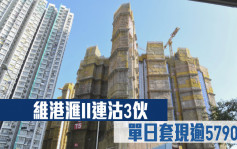 热辣新盘放送｜维港滙II连沽3伙 单日套现逾5790万