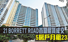 豪宅租赁个案｜21 BORRETT ROAD首录租赁成交 5房户月租23万