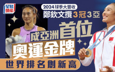 WTA年終賽│鄭欽文2024年大豐收 3冠3亞包括奧運金牌 世界排名升至第5名