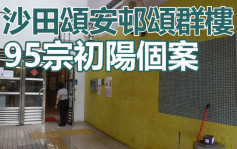 疫情消息｜沙田頌安邨頌群樓完成強檢 發現95宗初陽個案1人未檢測