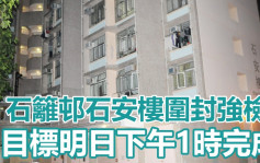 疫情消息｜污水样本呈阳性 葵涌石篱邨石安楼围封强检