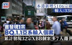 疫情｜增5106宗確診多7人離世 首發現1宗BQ.1.1亞系輸入個案