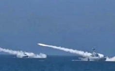 中國海軍黃海渤海演習　發射數十枚導彈