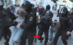 莫斯科防暴警挥拳殴打女示威者肚部短片被疯传 网民斥滥用武力