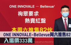 热辣新盘放送｜ONE INNOVALE–Bellevue周六推售82伙  入场价333万