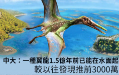 中大研究發現翼龍早於1.5億年前 已能在水面起飛 