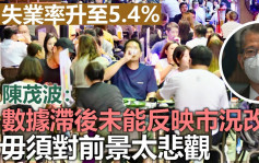 失業率升至5.4% 陳茂波：數據滯後未反映市況改善